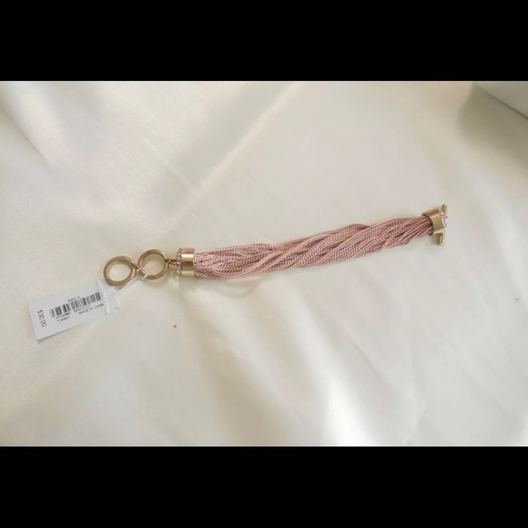 👗 BAR III toggle 23 pink chain bracelet gold - Picture 4 of 13